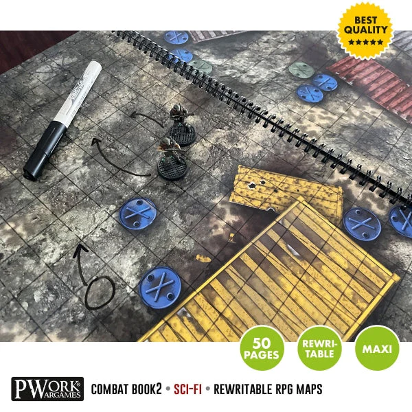 Combat Book 2: Sci-Fi Rewritable Combat Maps for Tabletop RPGs - Image 6