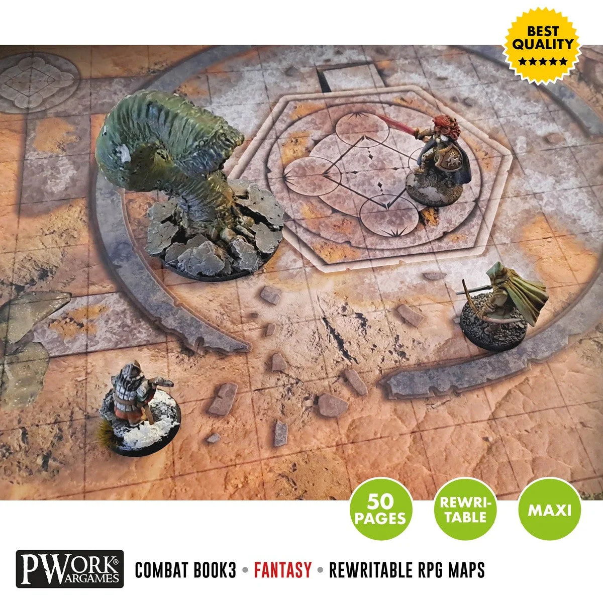 Combat Book 3: Fantasy Rewritable Combat Maps for Tabletop RPGs - Image 3