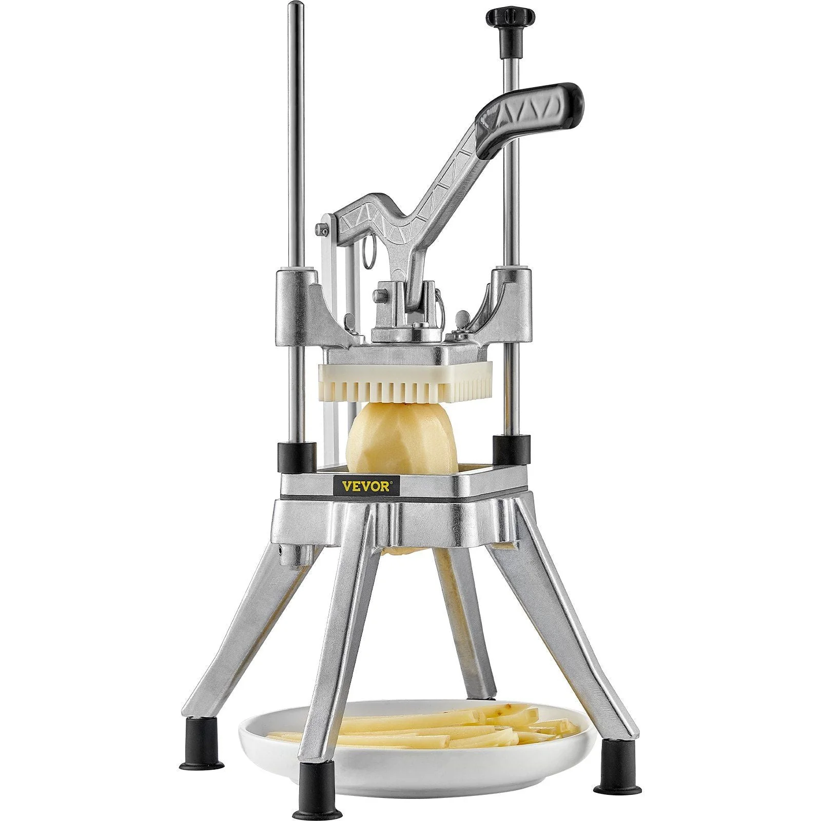 Commercial Vegetable Fruit Chopper 1/4" Blade Heavy Duty Professional Food Dicer Kattex French Fry Cutter Onion Slicer Stainless Steel for Tomato Peppers Potato Mushroom - Image 2