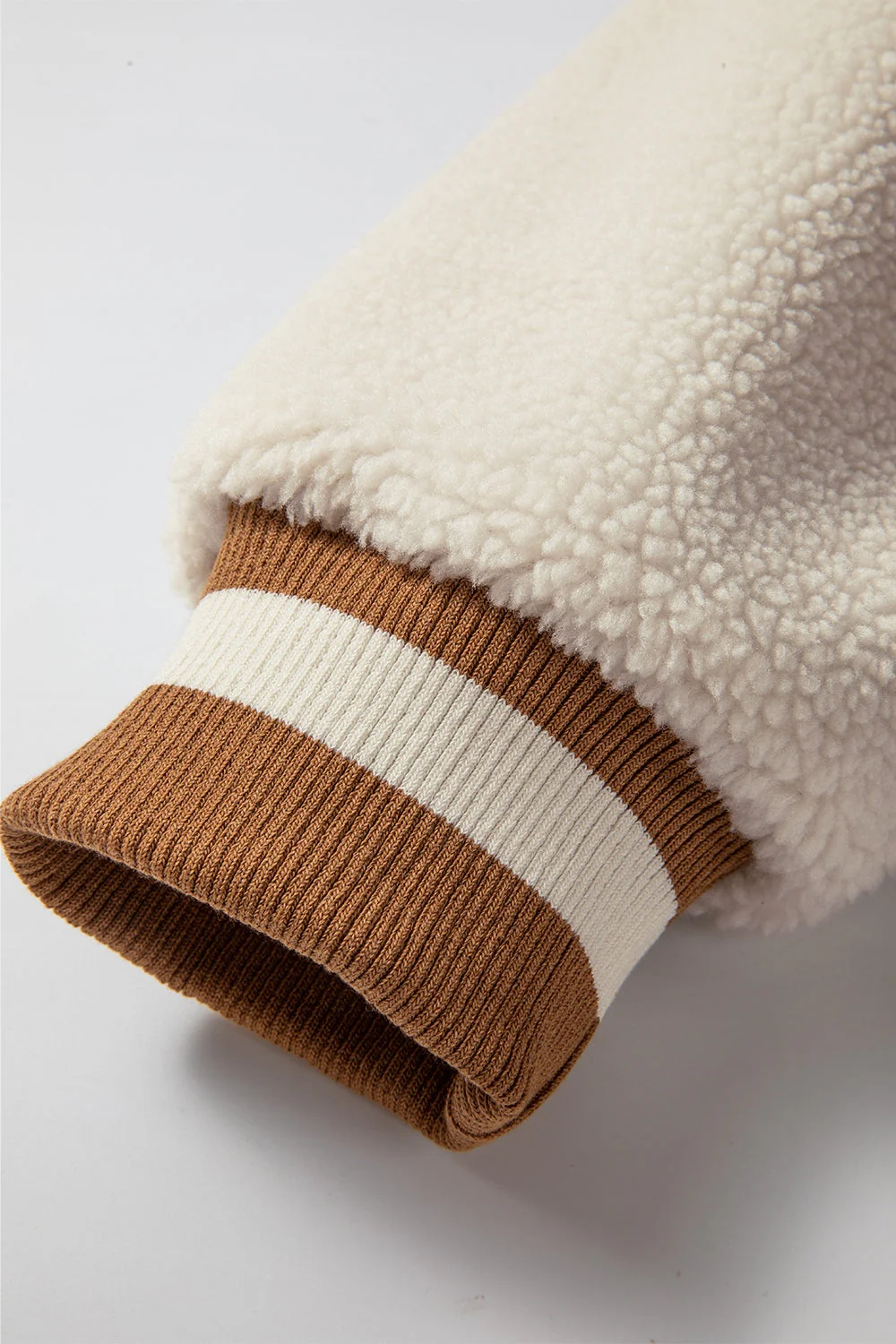 Contrast Baseball Collar Snap Down Long Sleeve Jacket - Image 16