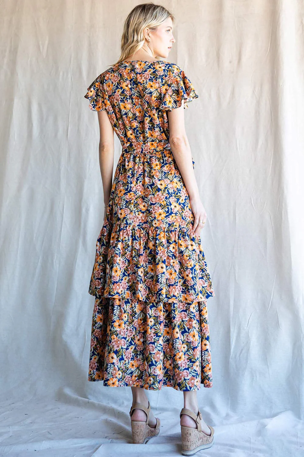 Cotton Bleu by Nu Label Floral Ruffled Midi Dress - Image 2