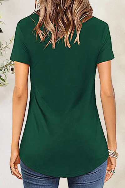 Crisscross Short Sleeve T-Shirt - Image 11