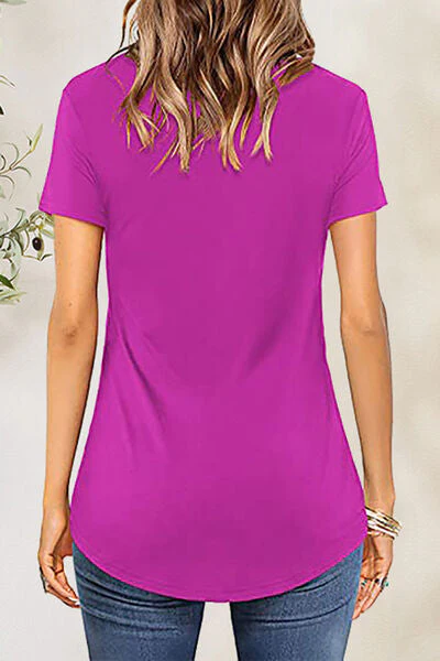 Crisscross Short Sleeve T-Shirt - Image 14
