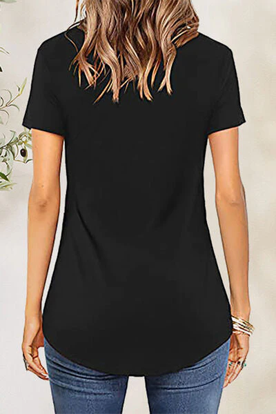 Crisscross Short Sleeve T-Shirt - Image 2