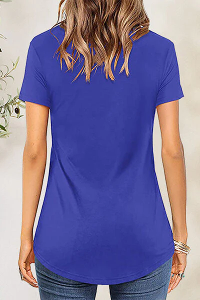 Crisscross Short Sleeve T-Shirt - Image 20