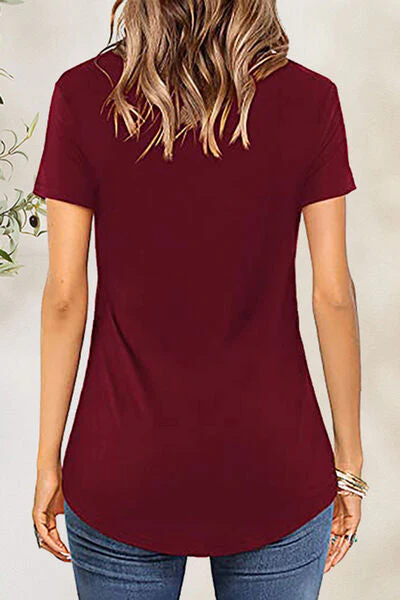 Crisscross Short Sleeve T-Shirt - Image 8