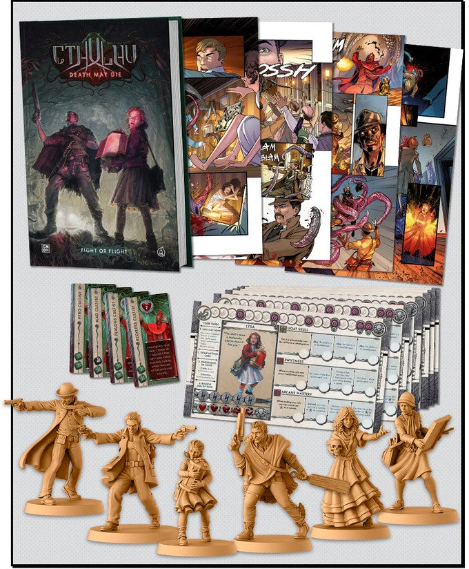 Cthulhu: Death May Die - Fight or Flight Graphic Novel + Kickstarter Exclusive Comic Book Extras - Image 2