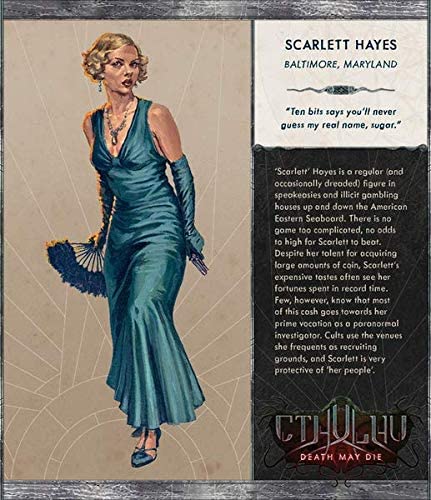 Cthulhu: Death May Die - Scarlett Hayes Kickstarter Exclusive Promo - Image 2