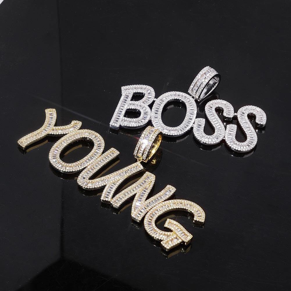 Custom Baguette Letter Pendant (1 letter available) by Bling Proud | Urban Jewelry Online Store - Image 5