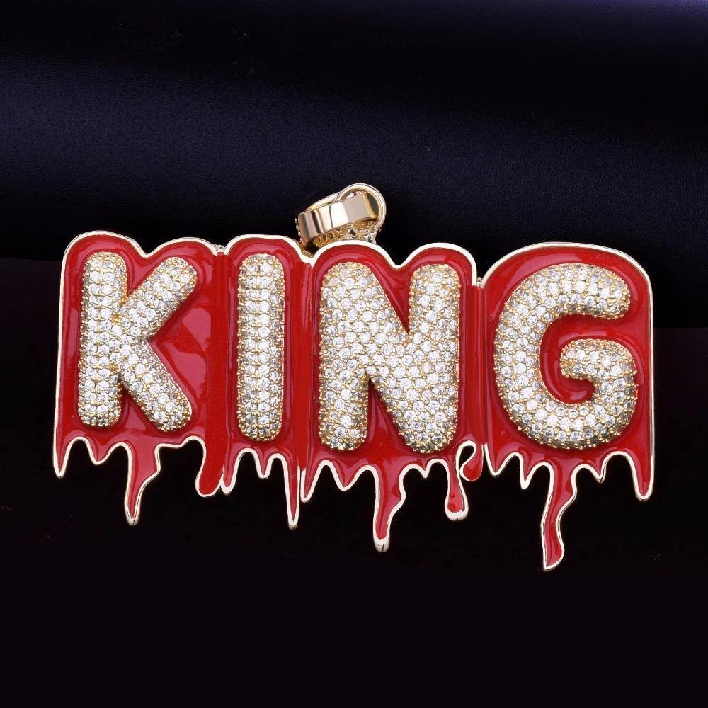 Custom Iced Out Magma Drip Letter Pendant by Bling Proud | Urban Jewelry Online Store - Image 2