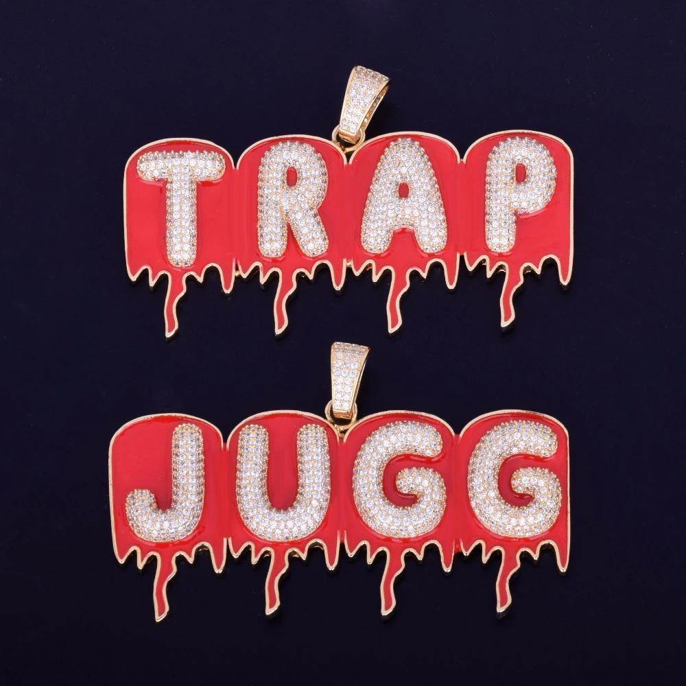 Custom Iced Out Magma Drip Letter Pendant by Bling Proud | Urban Jewelry Online Store - Image 3