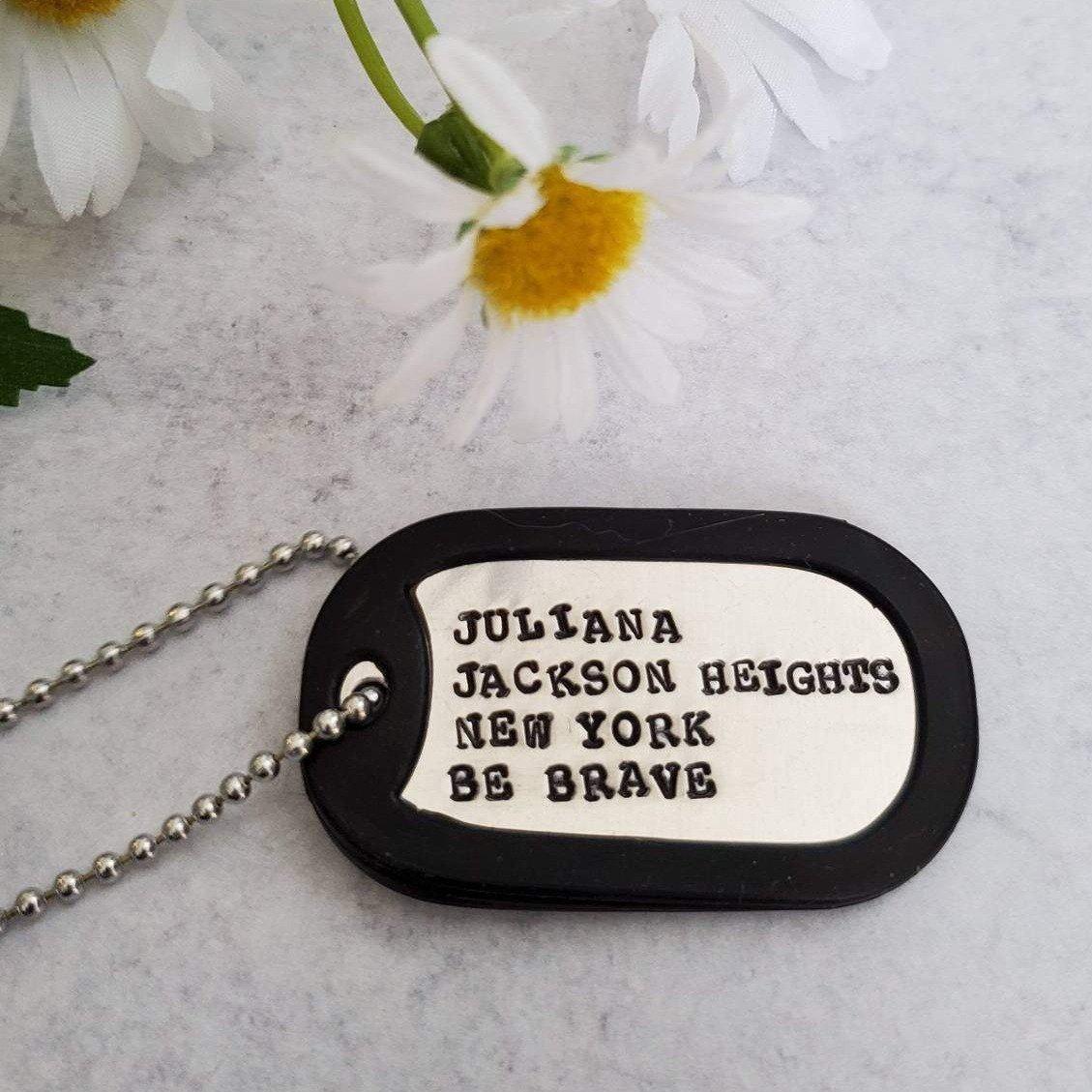 Custom Military Themed Dog Tag for Tweens by Salt and Sparkle - Image 2