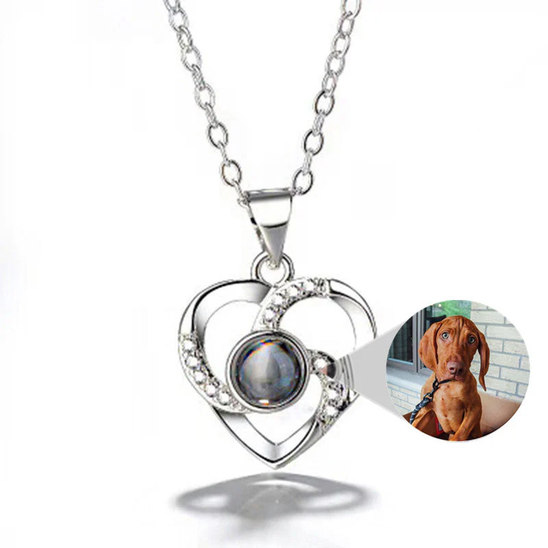 Custom Pet Photo Heart Necklace by PetWithMe - Image 2
