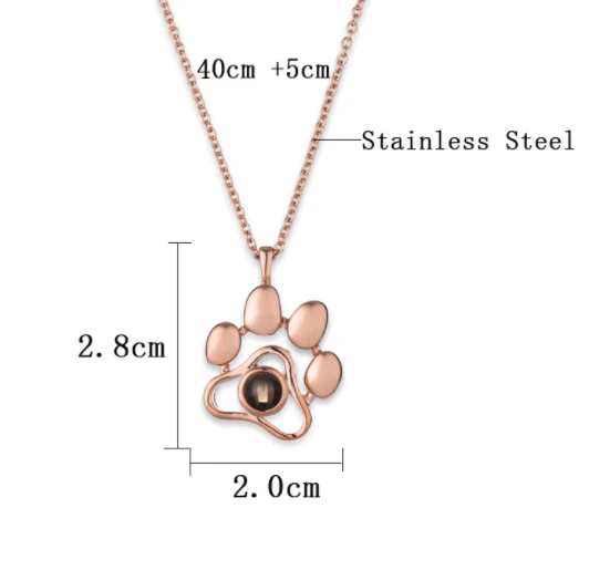 Custom Pet Photo Paw Necklace by PetWithMe - Image 7