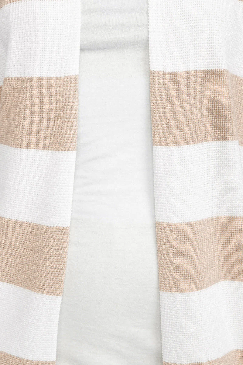 Cyrus Knits Open Front Long Sleeve Stripe Pattern Knit Cardigan by Curated Brands - Image 9