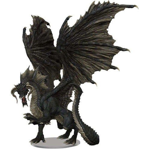 D&D: Icons of the Realms - Adult Black Dragon Premium Figure - Image 2