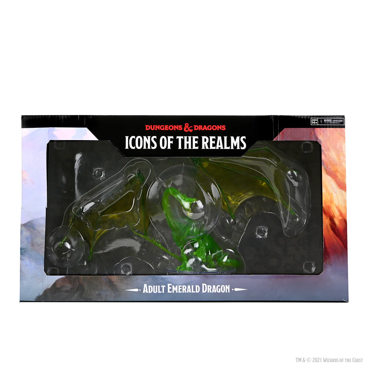 D&D: Icons of the Realms - Adult Emerald Dragon Premium Figure - Image 2