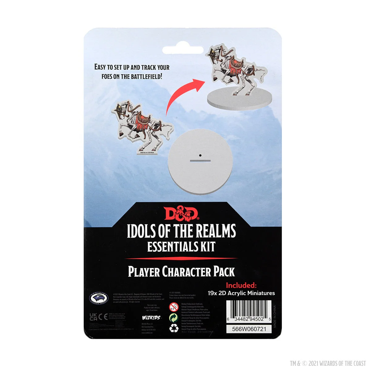 D&D: Idols of the Realms - Essentials 2D Miniatures - Players Pack - Image 2