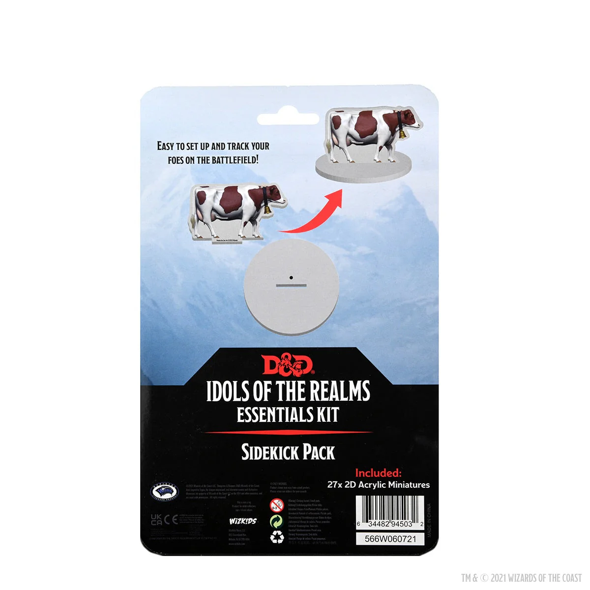 D&D: Idols of the Realms - Essentials 2D Miniatures - Sidekick Pack - Image 2