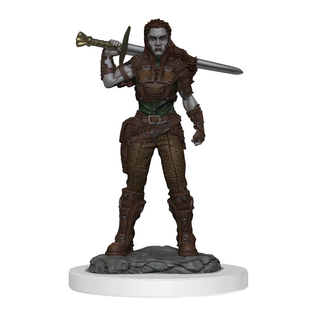 D&D: Nolzur's Marvelous Miniatures - Orc Fighter Female - Image 2