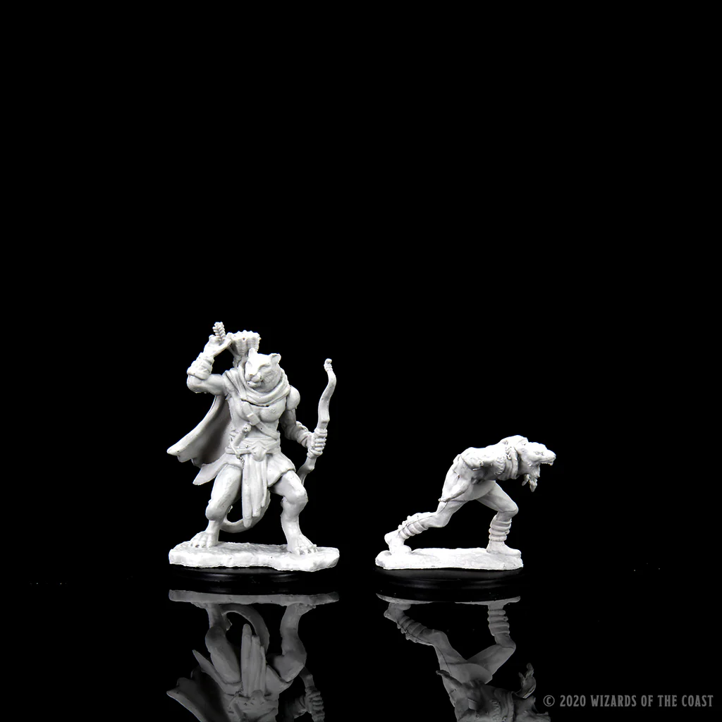 D&D: Nolzur's Marvelous Miniatures - Wererat & Weretiger - Image 3