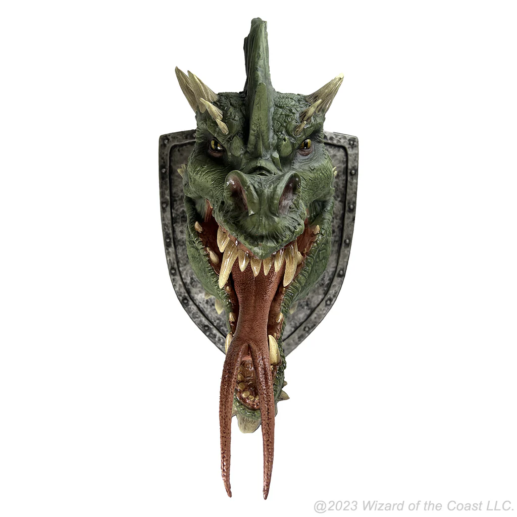 D&D Replicas of the Realms: Green Dragon Trophy Plaque - Image 2
