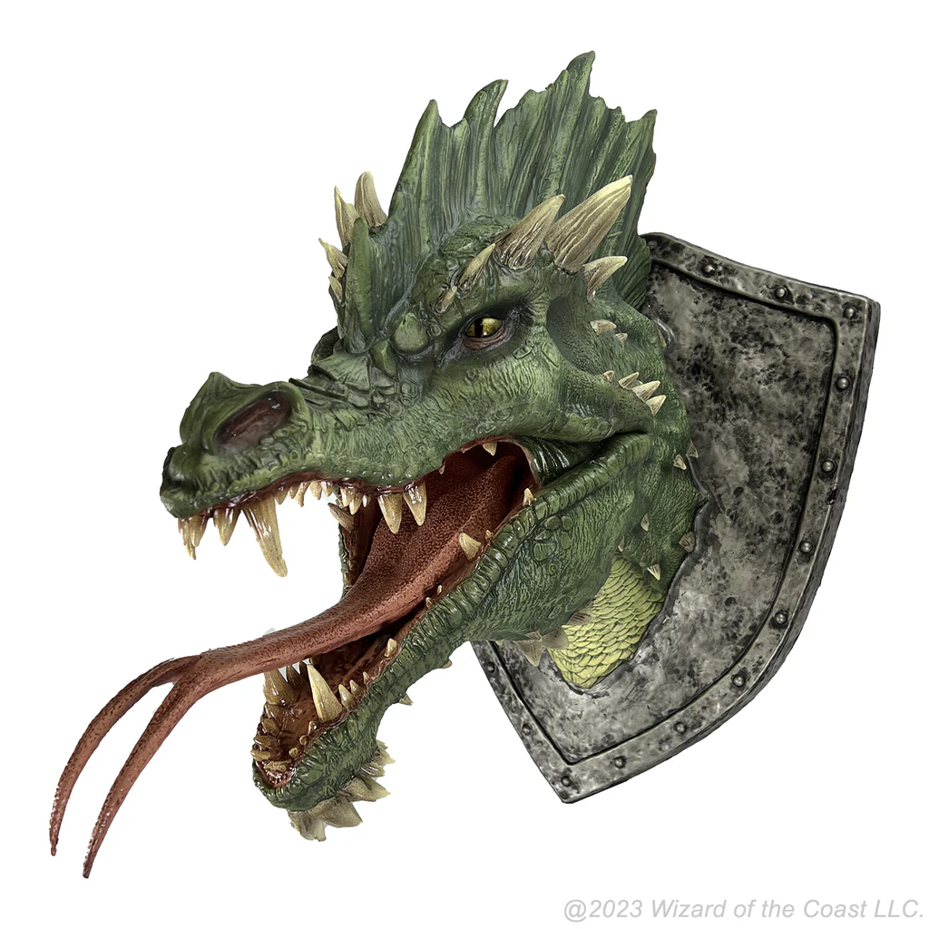 D&D Replicas of the Realms: Green Dragon Trophy Plaque - Image 3
