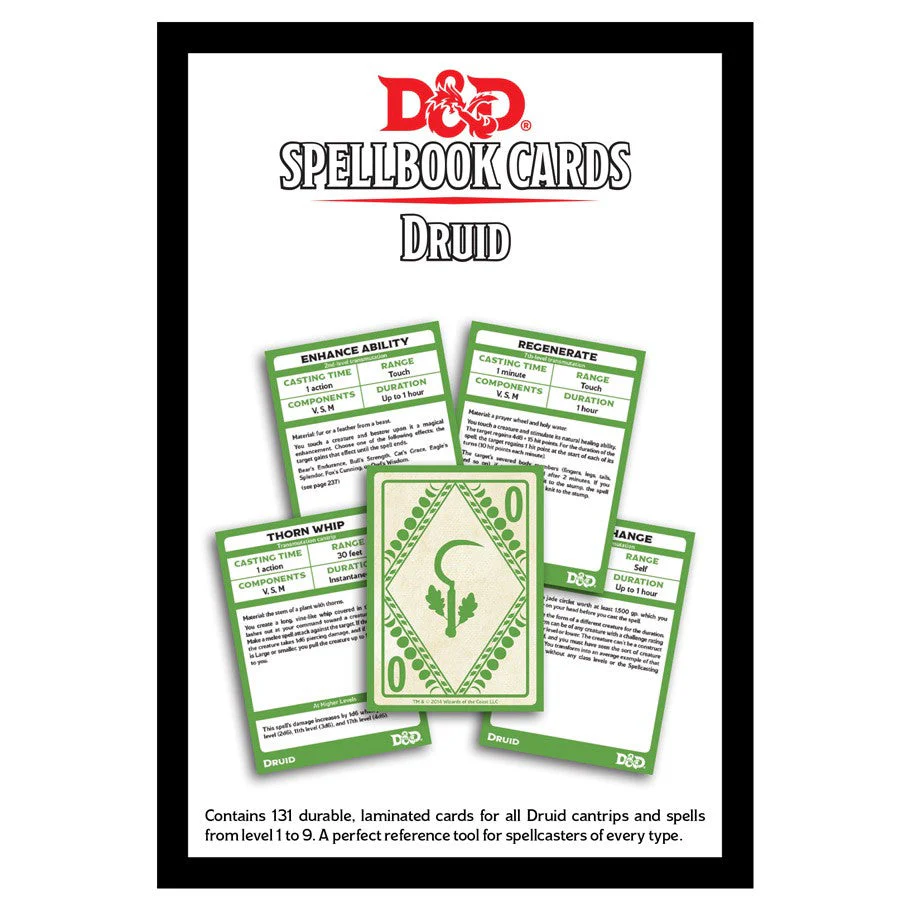 D&D Spellbook Cards: Druid Deck - Image 2