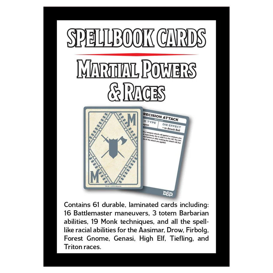 D&D Spellbook Cards: Martial Powers & Races - Image 2