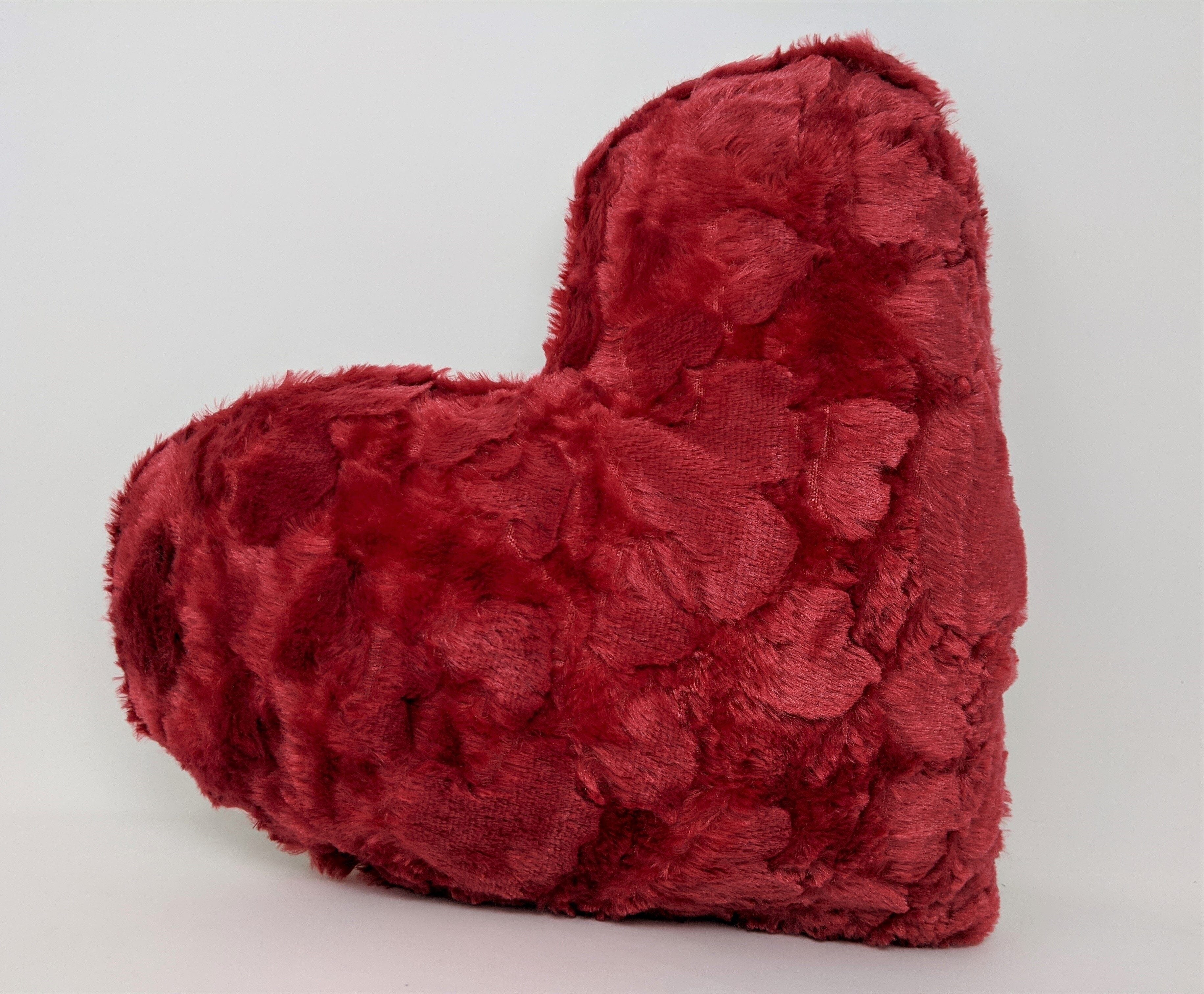 DaDa Bedding Hand-Made Luxury Romantic Valentine Heart Shaped Red Throw Pillow - 16” x 14” by DaDa Bedding Collection - Image 5