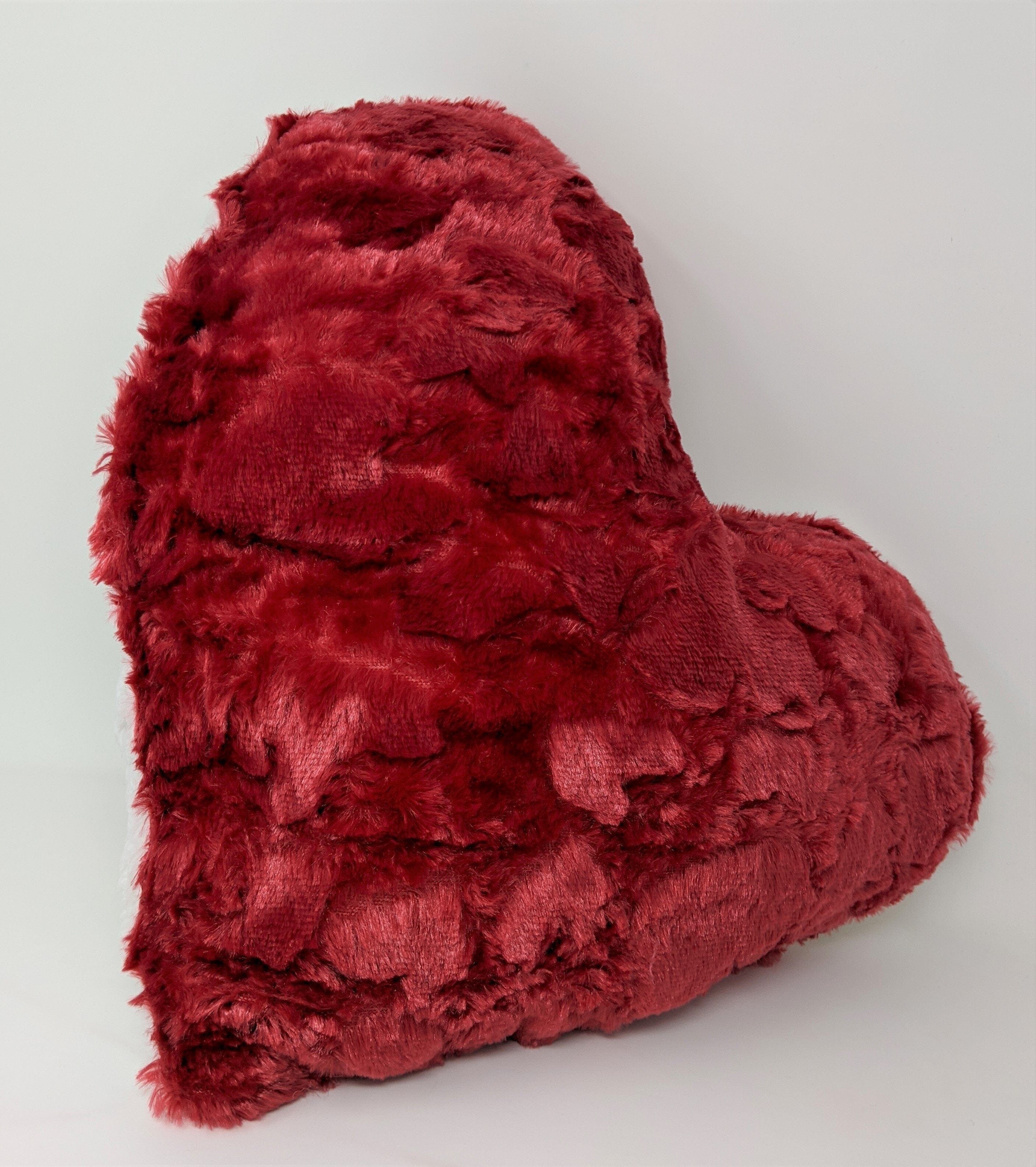 DaDa Bedding Hand-Made Luxury Romantic Valentine Heart Shaped Red Throw Pillow - 16” x 14” by DaDa Bedding Collection - Image 6