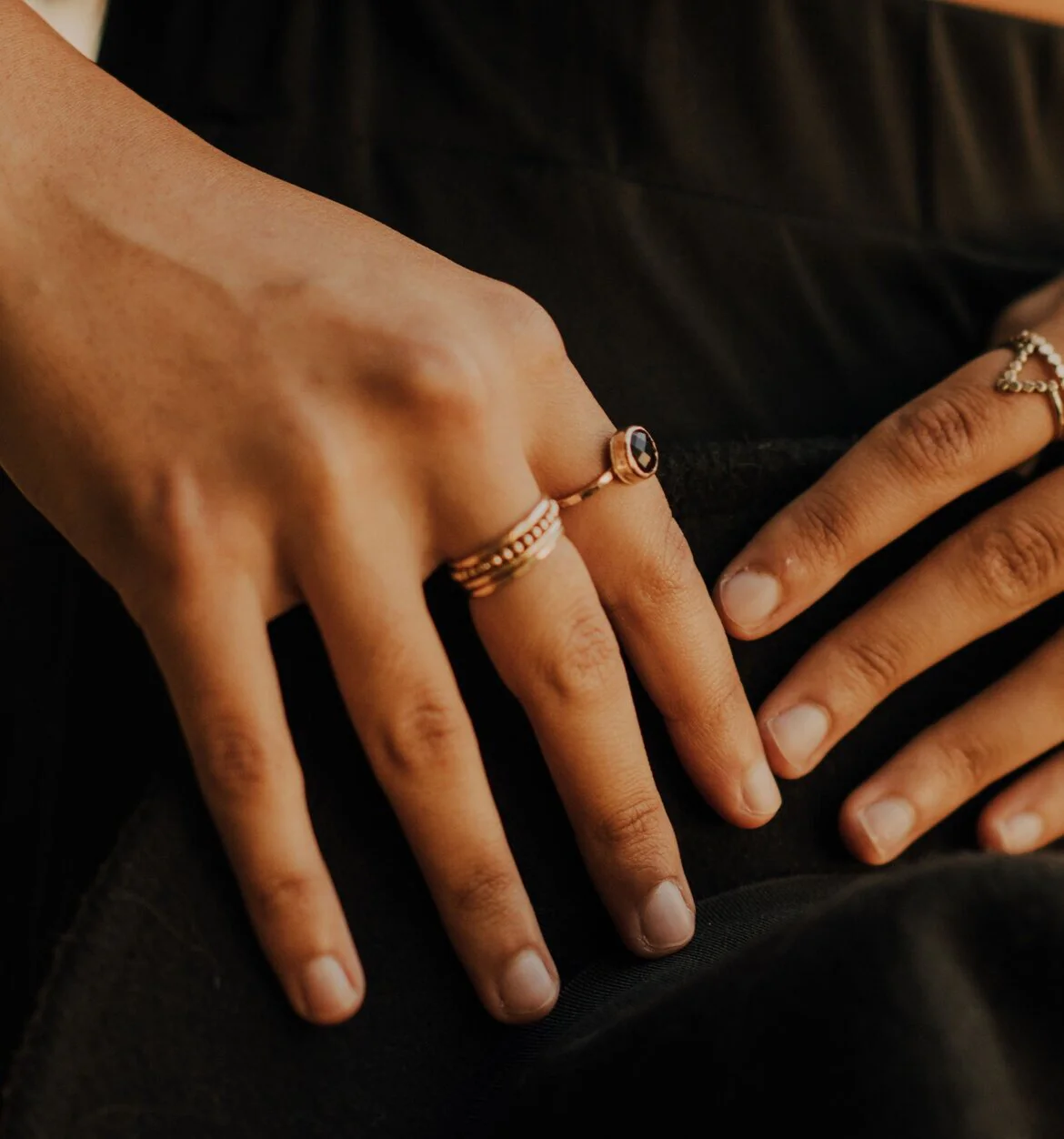 Dainty Beaded Ring Set (4 rings) by Toasted Jewelry - Image 4