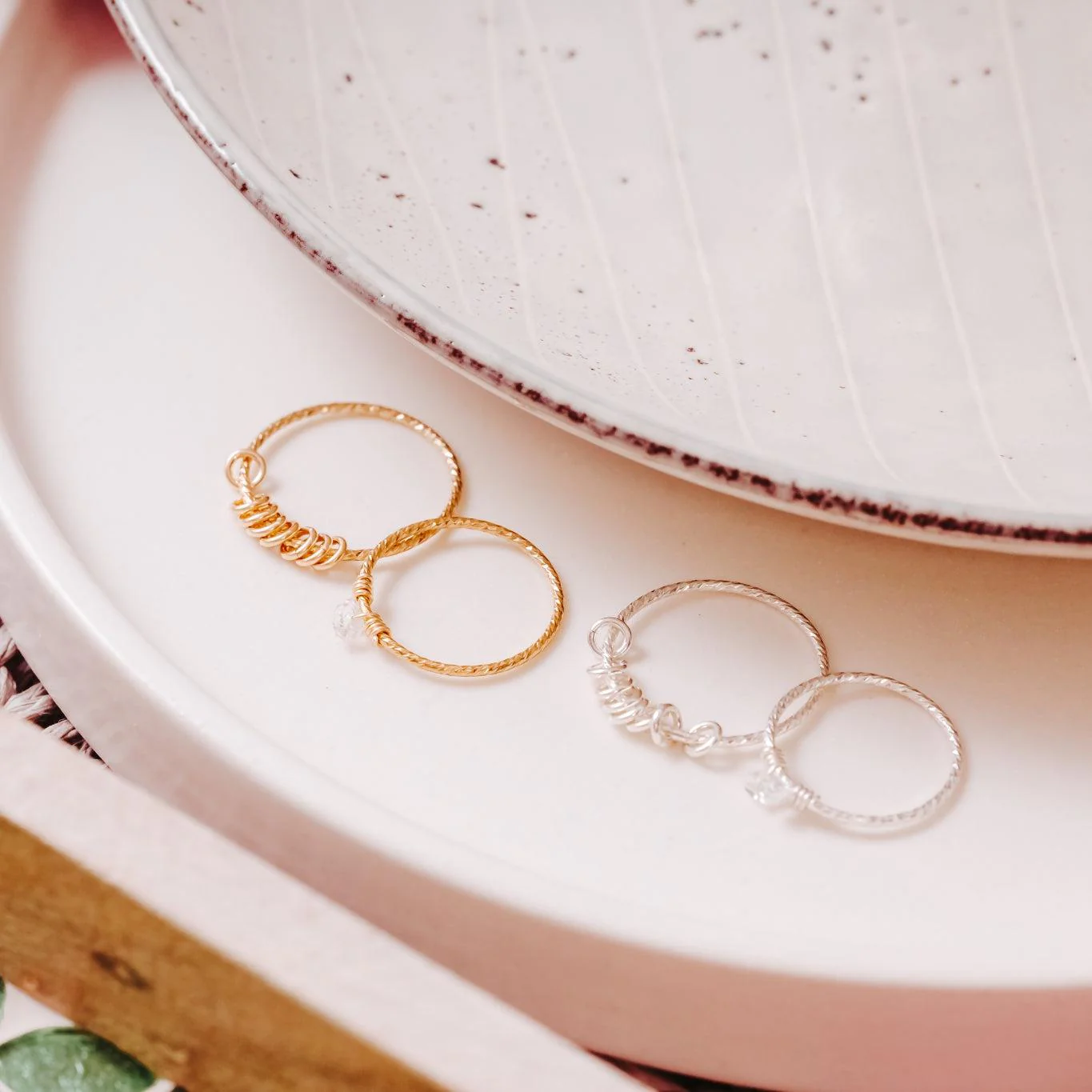 Dainty Crystal Ring by Salt and Sparkle - Image 3