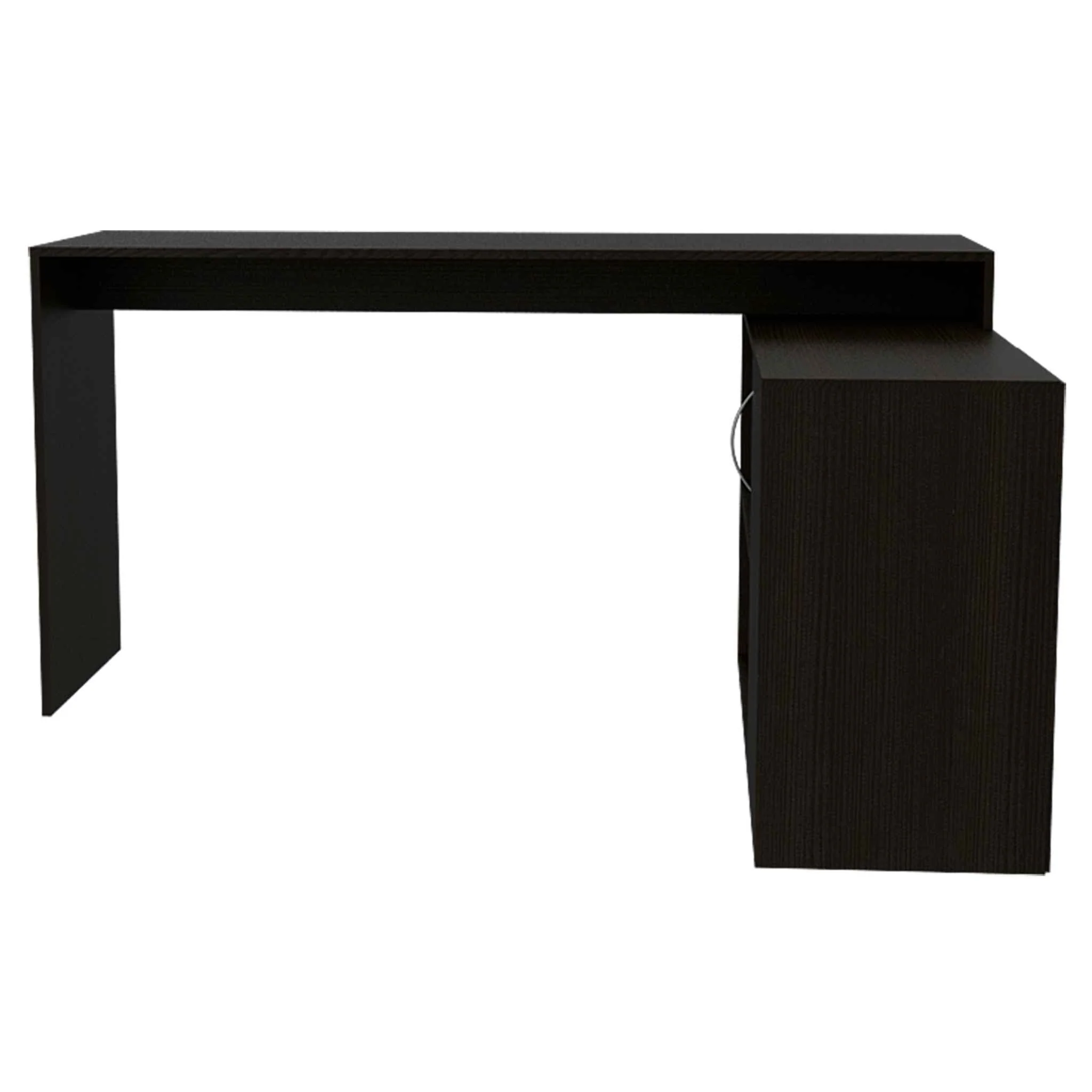 Dallas L-Shaped Home Office Desk, Two Shelves, One Drawer by FM FURNITURE - Image 7