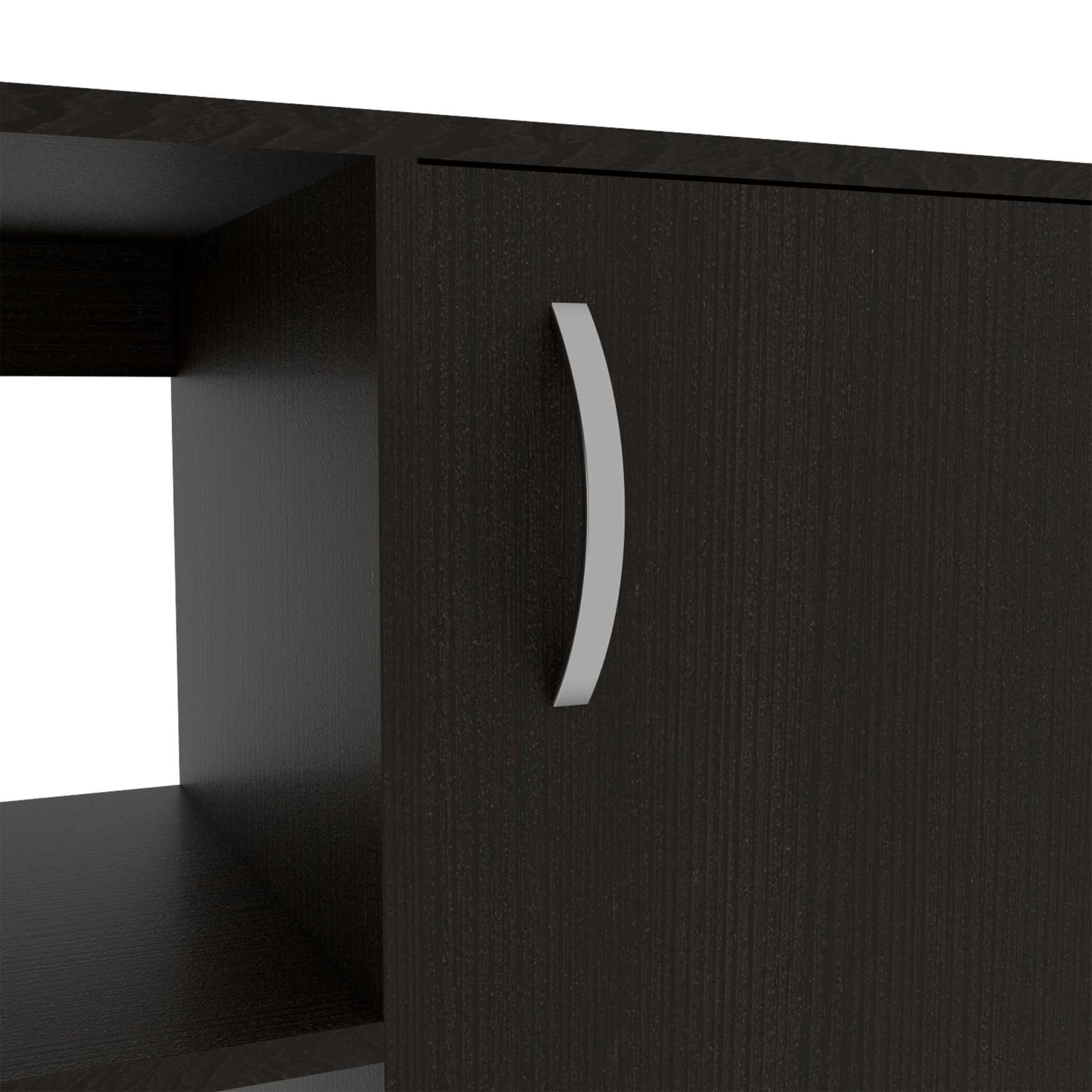 Dallas L-Shaped Home Office Desk, Two Shelves, One Drawer by FM FURNITURE - Image 8