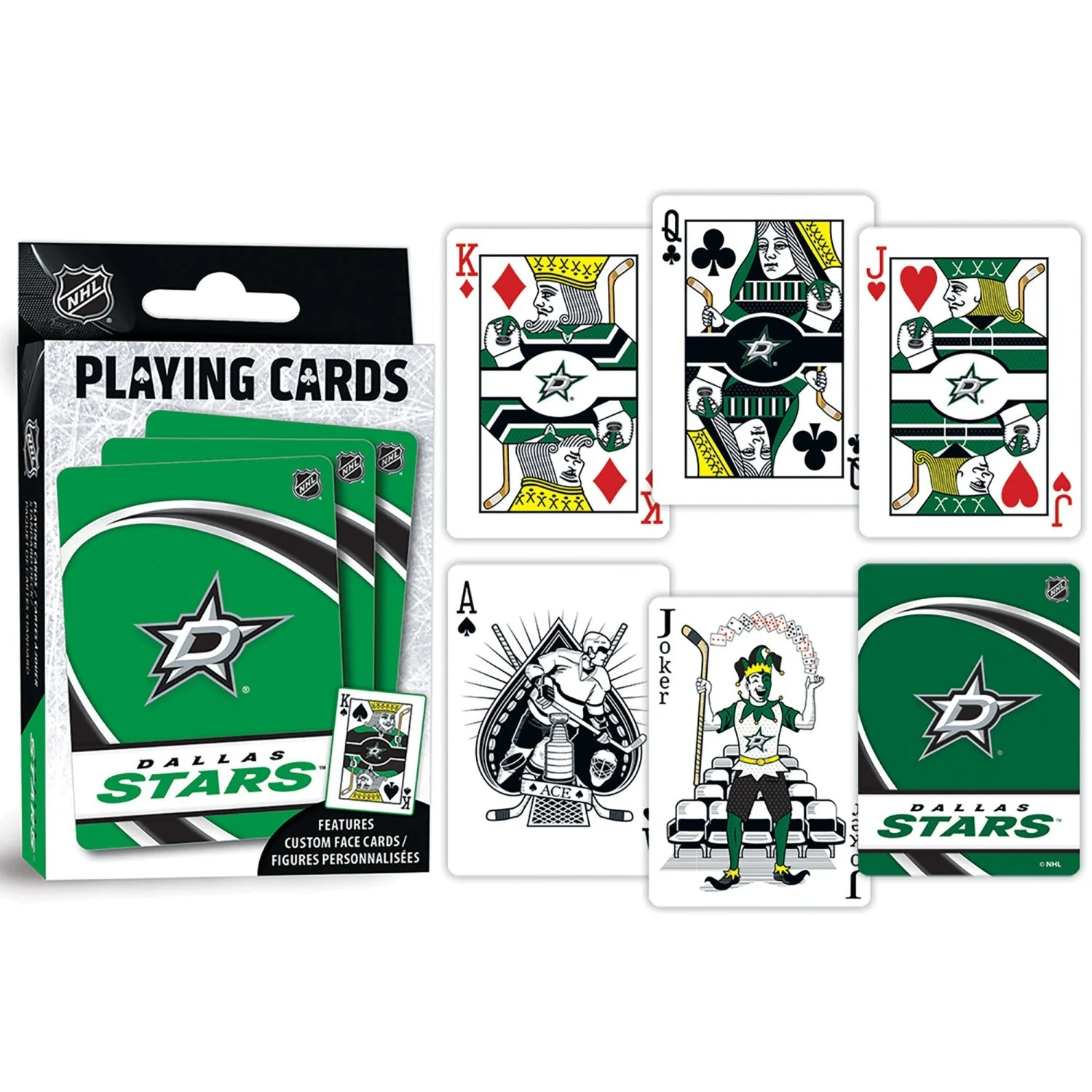 Dallas Stars Playing Cards - 54 Card Deck by MasterPieces Puzzle Company INC - Image 3
