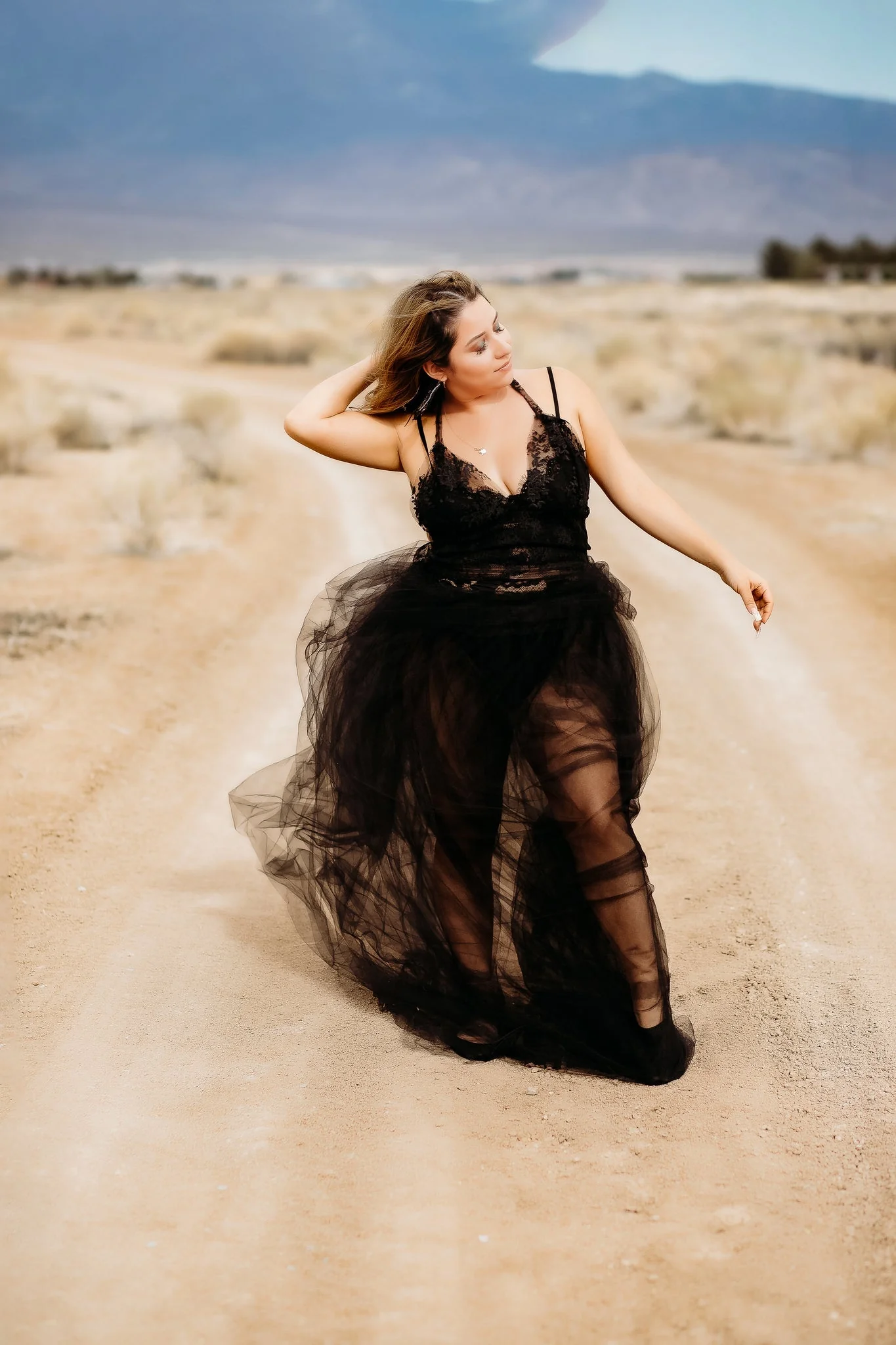 DARK DALIAH  Flowing Tulle Dress Dream by AkitaArigatosonFashion - Image 3