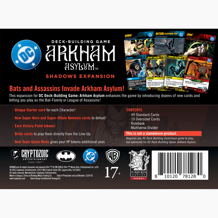 DC Deck-Building Game: Arkham Asylum - Shadows Expansion - Image 3