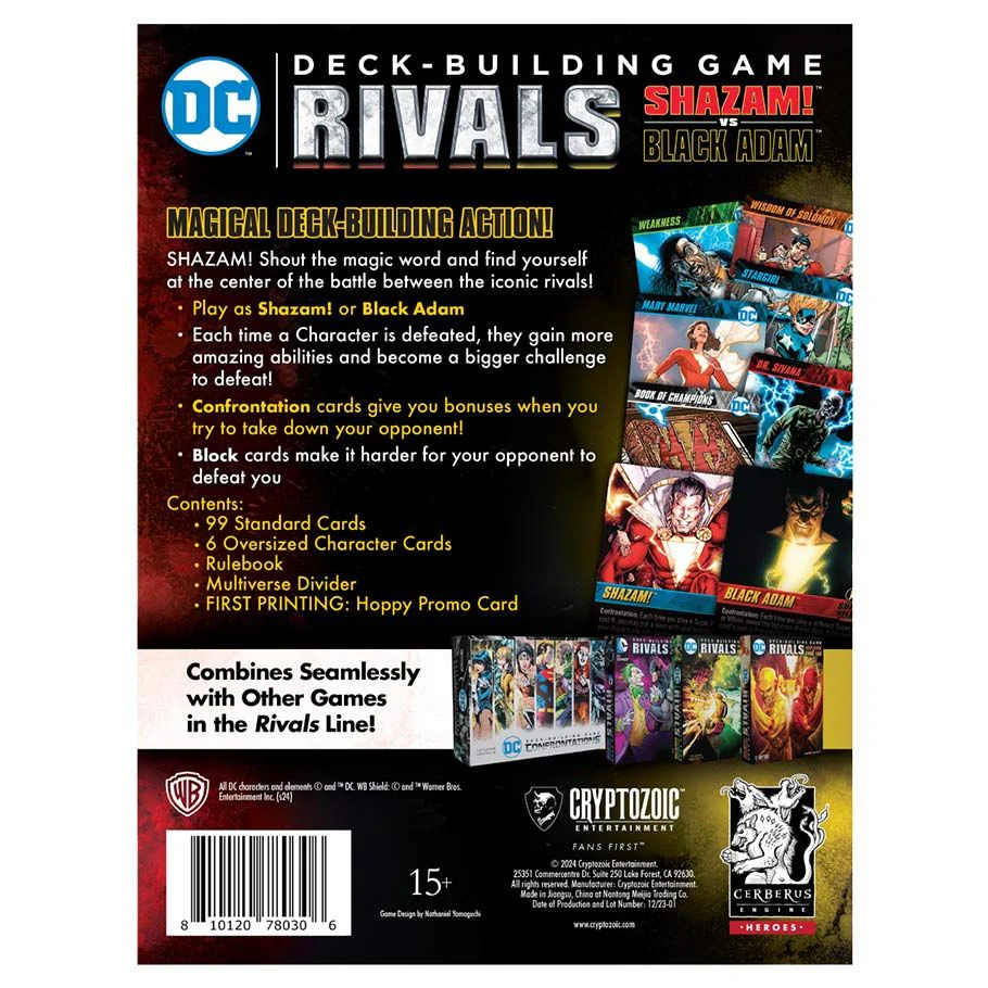 DC Deck-Building Game: Rivals - Shazam! Vs. Black Adam - Image 2