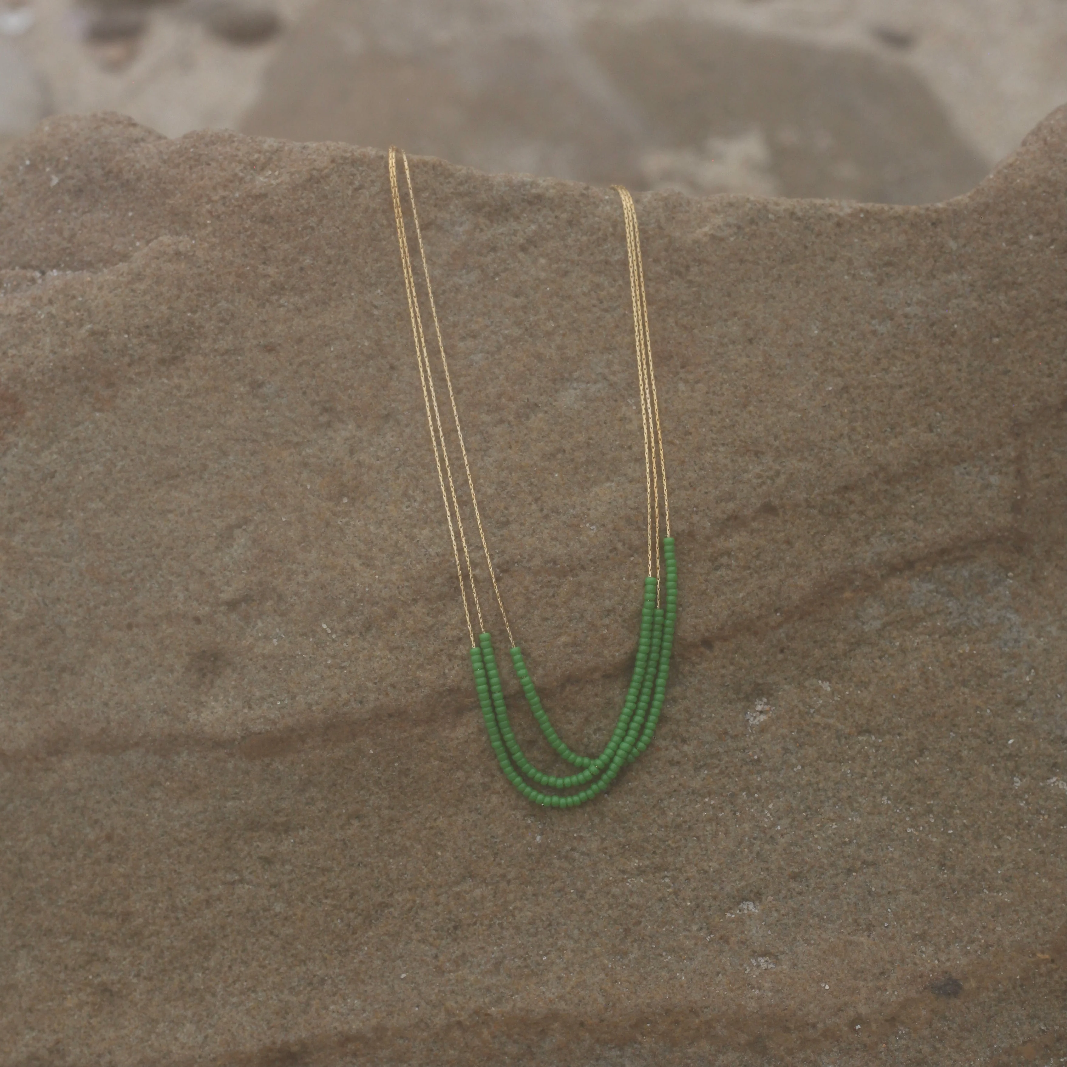 Delicate Beaded Necklace by Urth and Sea - Image 3