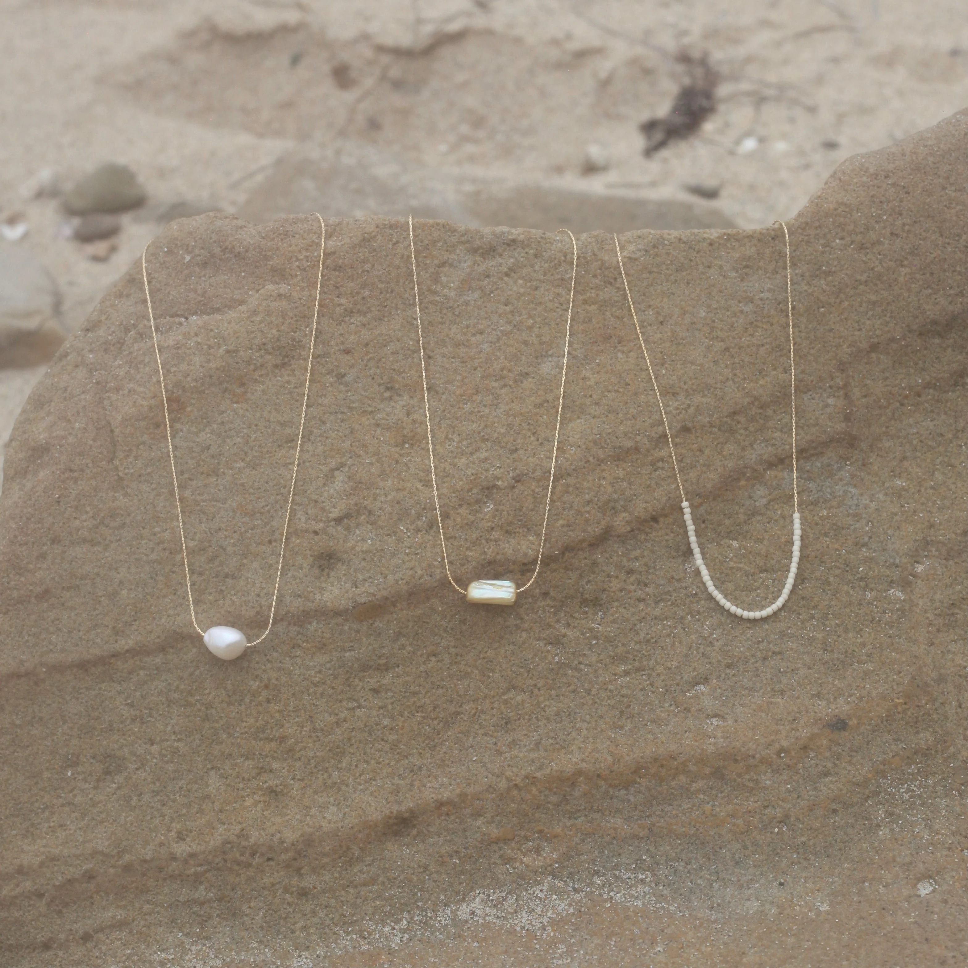 Delicate Beaded Necklace by Urth and Sea - Image 4
