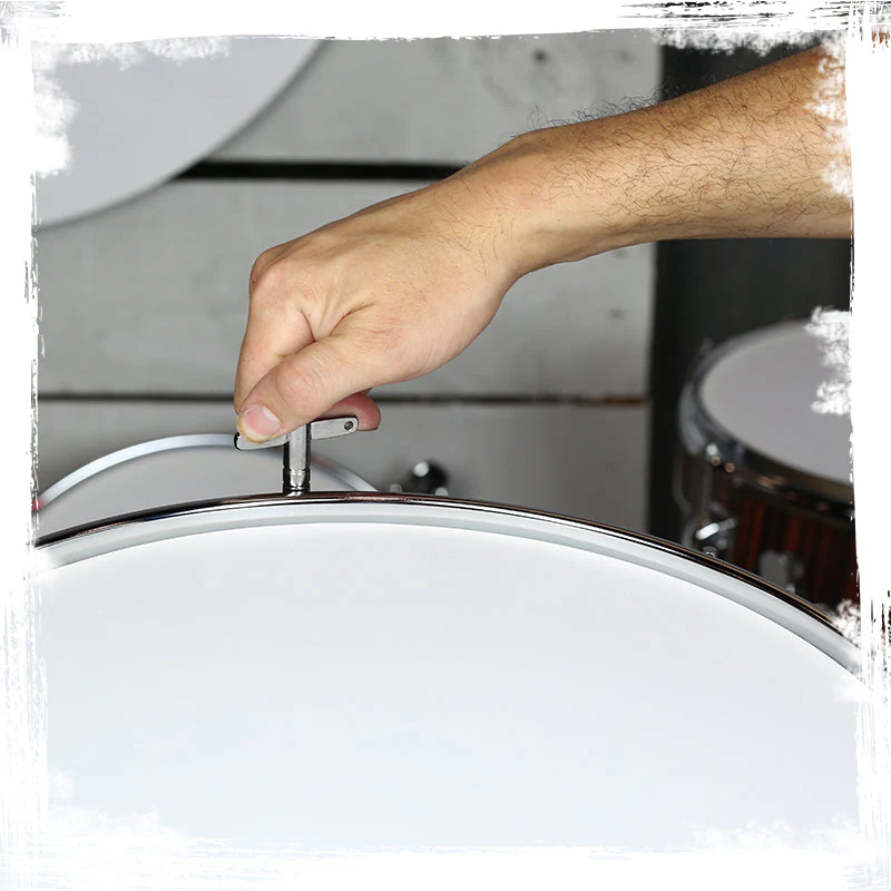 Deluxe Snare Drum by GRIFFIN - 14" x 5.5" Poplar Wood Shell with Zebra PVC Glossy Finish by GeekStands.com - Image 12
