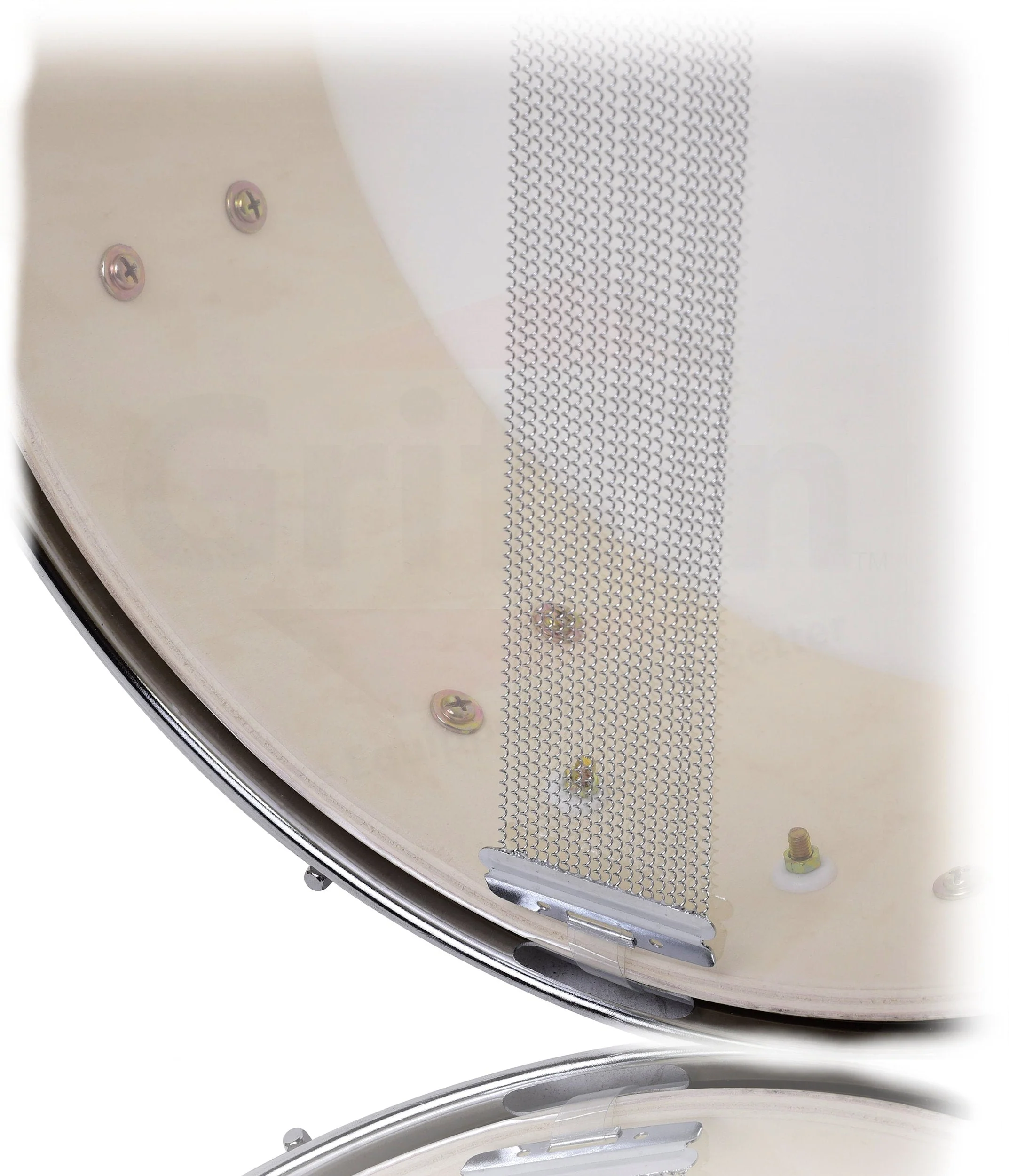 Deluxe Snare Drum by GRIFFIN - 14" x 5.5" Poplar Wood Shell with Zebra PVC Glossy Finish by GeekStands.com - Image 4