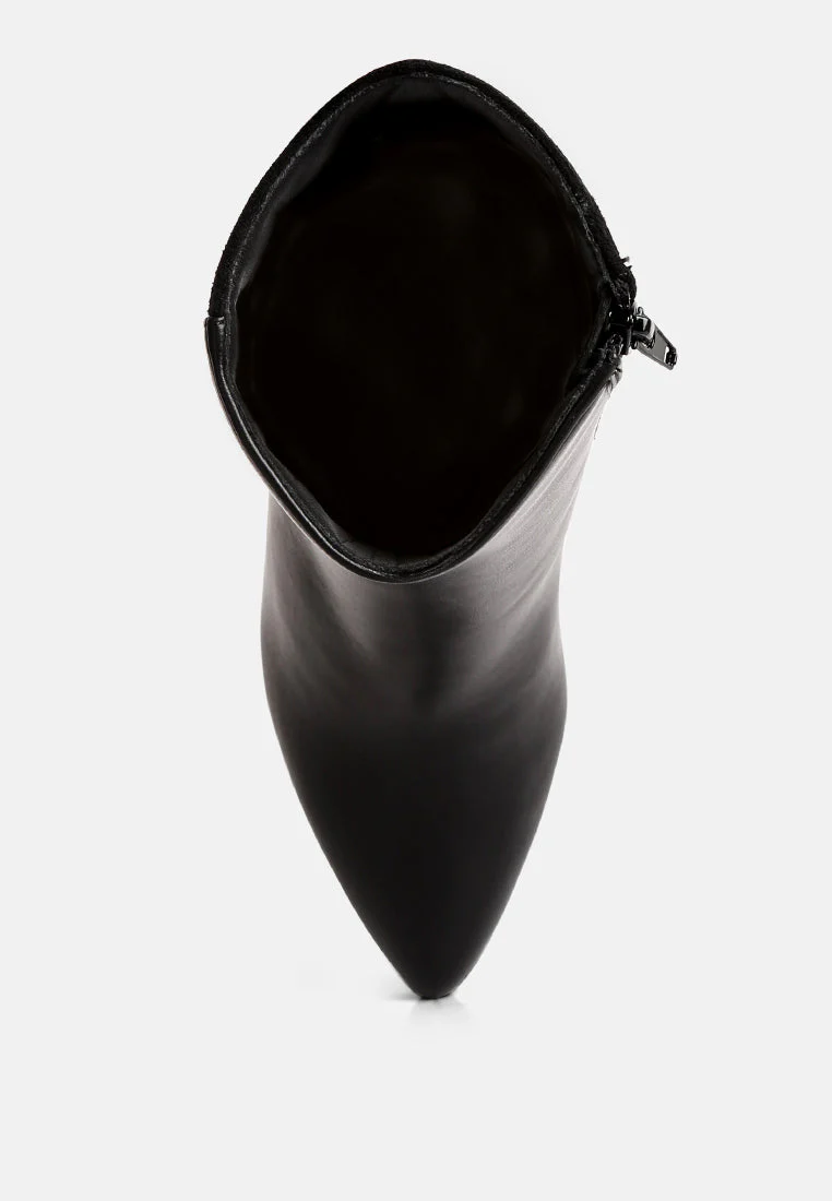 desire suede back panel high ankle boots by London Rag - Image 10