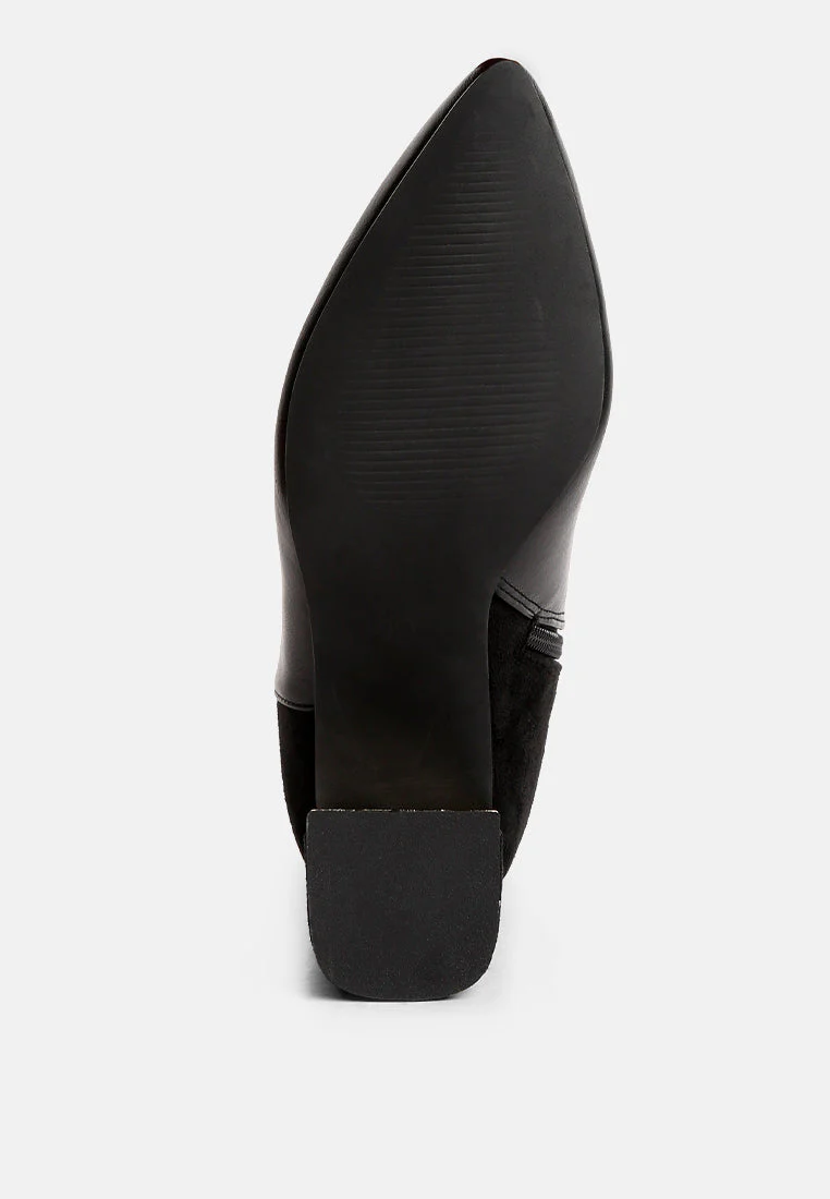 desire suede back panel high ankle boots by London Rag - Image 11
