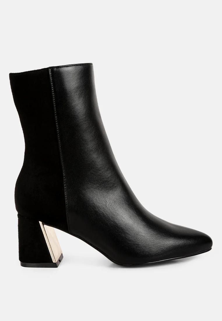 desire suede back panel high ankle boots by London Rag - Image 7