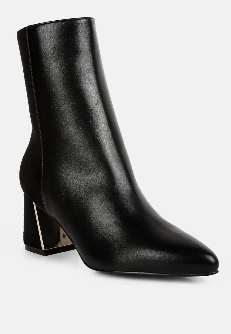 desire suede back panel high ankle boots by London Rag - Image 8