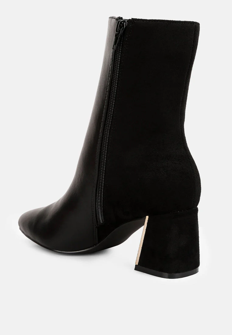 desire suede back panel high ankle boots by London Rag - Image 9