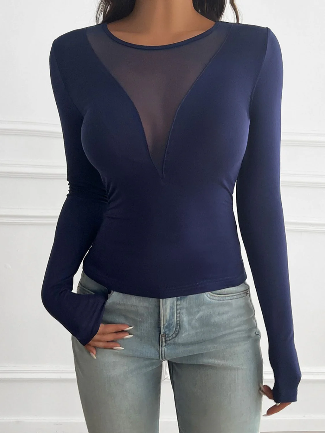 Devine Round Neck Long Sleeve T-Shirt - Image 9