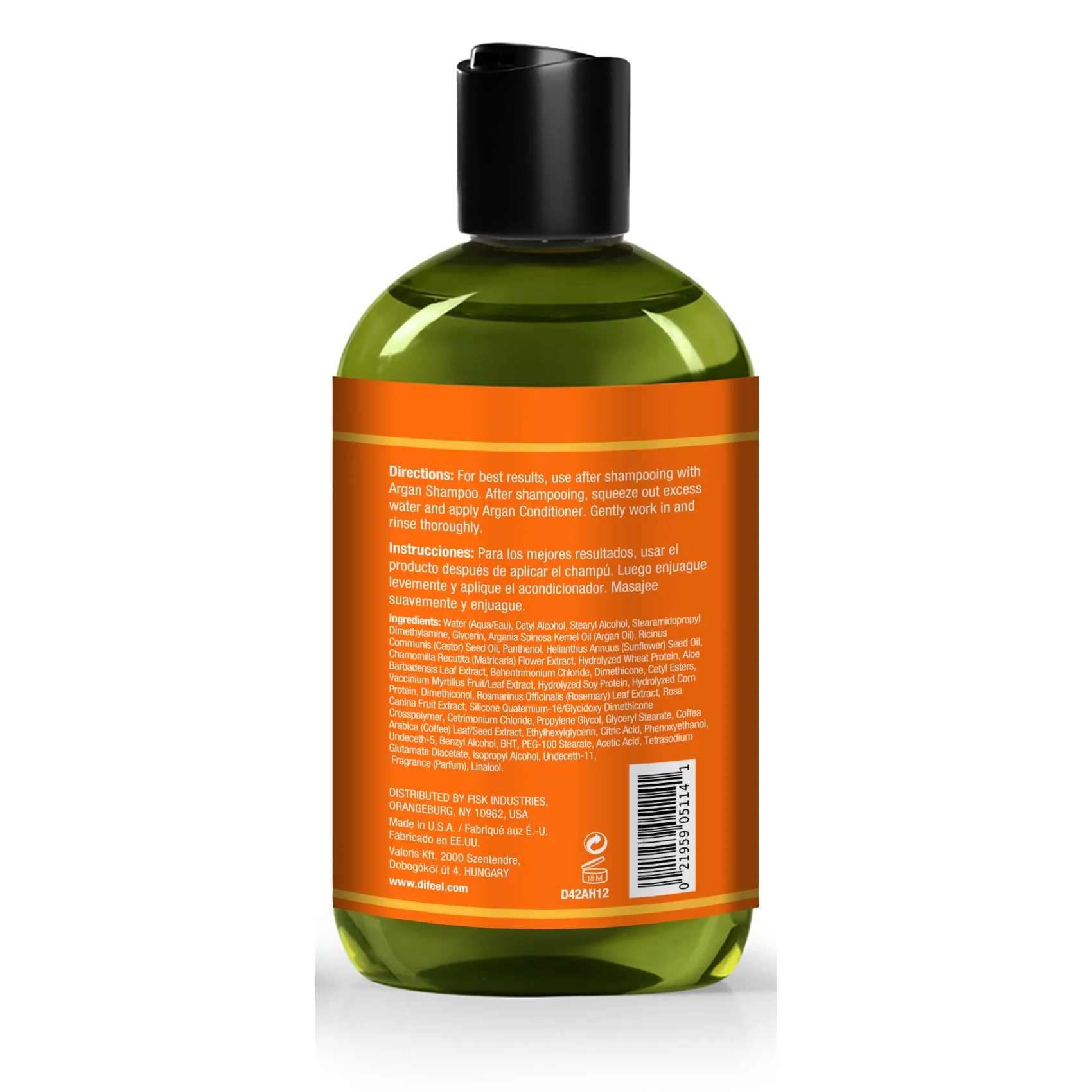 Difeel Argan Hydrating Conditioner 12 oz. by difeel - find your natural beauty - Image 5